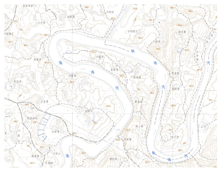 圖 3 場(chǎng)地等高線地形圖(作者自繪).png